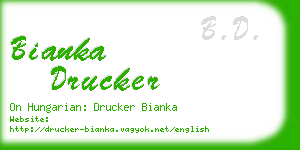 bianka drucker business card